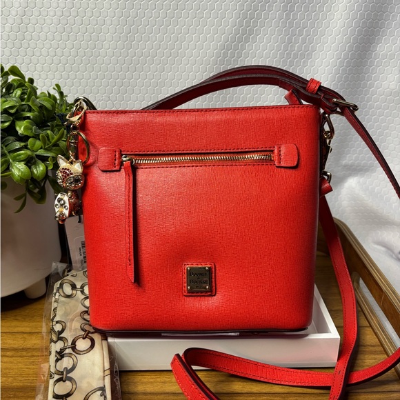 Dooney & Bourke Red Convertible Crossbody Bag NWT